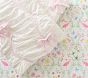 Pink Stripe Bow Baby Bedding