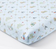 Peter Rabbit™ Lattice Organic Crib Fitted Sheet