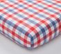 Gingham Organic Crib Fitted Sheet