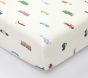 Trace Transportation Organic Crib Fitted Sheet