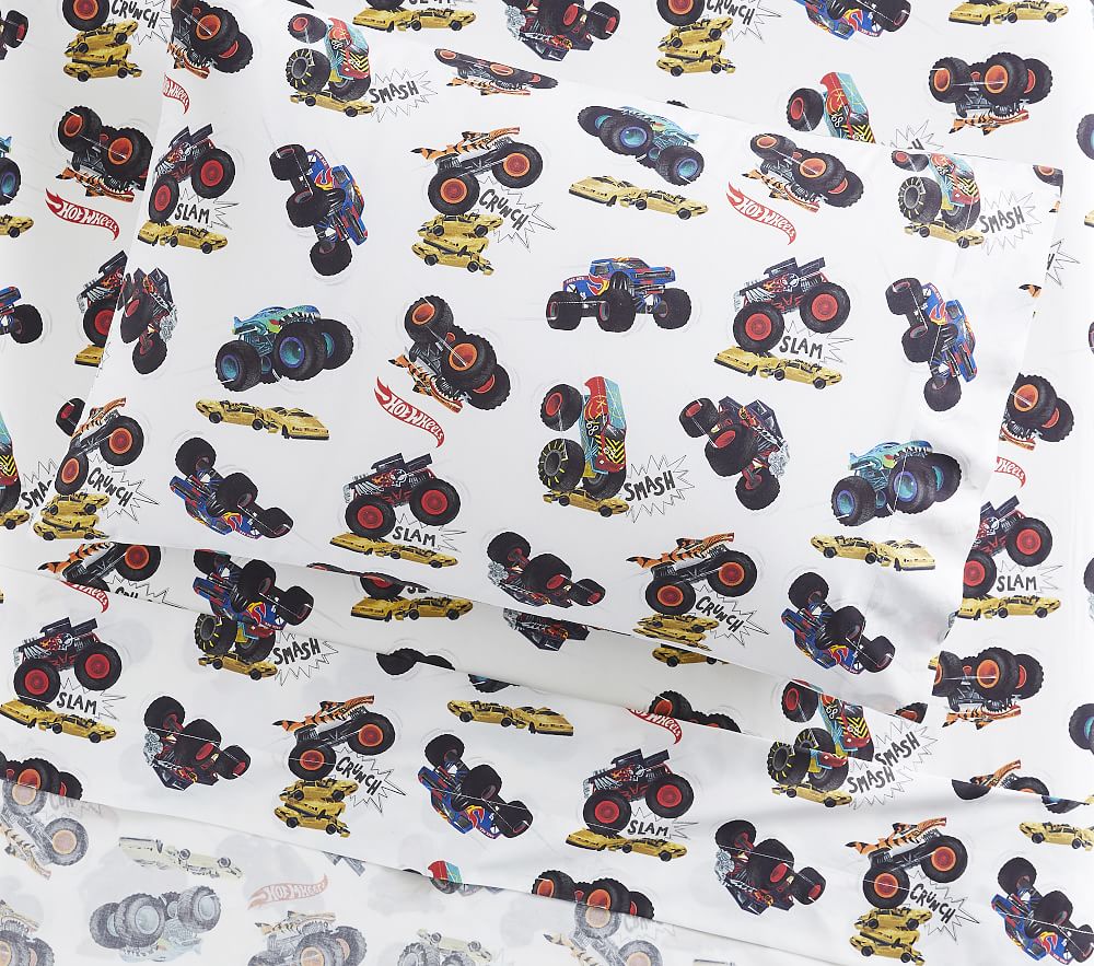 Hot Wheels Monster Trucks™ Organic Sheet Set & Pillowcases