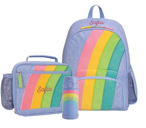 Pottery Barn authentic Fairfax Pre-K Small Backpack Bag Rainbow Pride