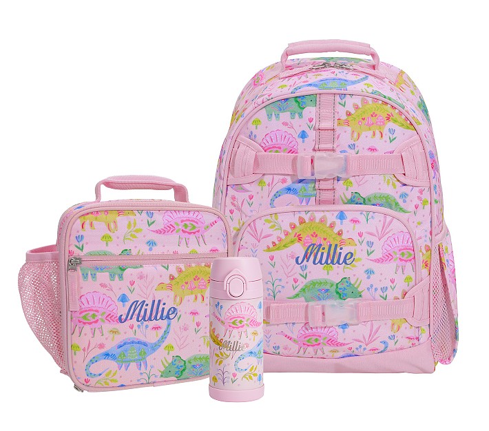 Mackenzie Heritage Pink Dinos Backpack &amp; Lunch Bundle, Set of 3