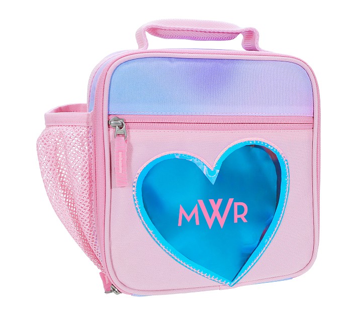 Mackenzie Iridescent Hearts Lunch Boxes