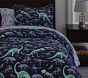 Dinosaur Bones Glow-in-the-Dark Duvet Cover &amp; Shams