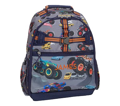 Pottery Barn 2024 Kids Backpack monster truck small