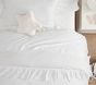 Washed Cotton Ruffle Organic Duvet Cover &amp; Shams