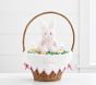 Embroidered Trim Easter Basket Liner