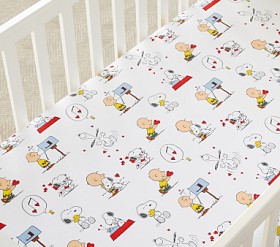 Pottery Barn Kids Peanuts Snoopy Toddler on sale Bed Sheets