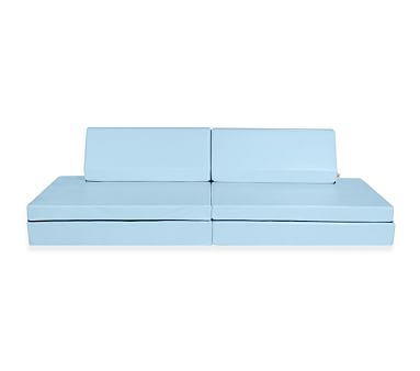 Foamnasium Blocksy Kids Couch, Baby Blue