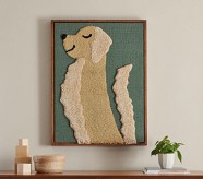 West Elm x PBK Golden Doodle Woven Framed Art (33" x 25")
