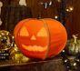 Light-Up Linen Pumpkin with Motion-Activated Sounds