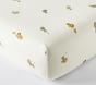 Lion Organic Muslin Crib Fitted Sheet