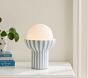 WE x PBK Ceramic Striped Table Lamp (10&quot;)