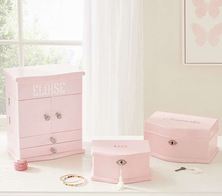 Pink Abigail Jewellery Box Collection