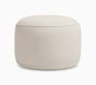 Universal Round Pouf Brushed Chenille Oat