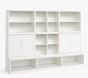 Cameron 2 Cubbies, 2 Cabinets, 2 Bookcase Cubbies, & 3 Open Base Set, Simply White, Parcel