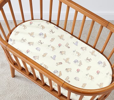 Disney s Winnie the Pooh Organic Bassinet Pad Cover Pottery Barn Kids