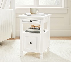 Larkin Side Table with Charging Station (19")