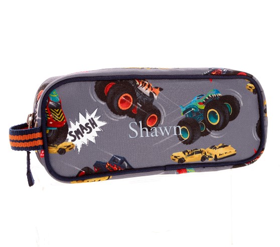 Pottery Barn Kids Hot Wheels Monster Trucks Mackenzie RPET Pencil Case