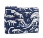 Glow-in-the-Dark Dino Bones Navy Mackenzie RPET Supplies Pouch