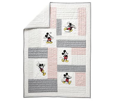 Disney Mickey Mouse Patchwork Toddler Quilt, Multi