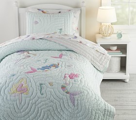 Pottery barn kids mermaid full/queen popular set