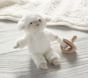 Lamb Critter Plush Pacifier Holder