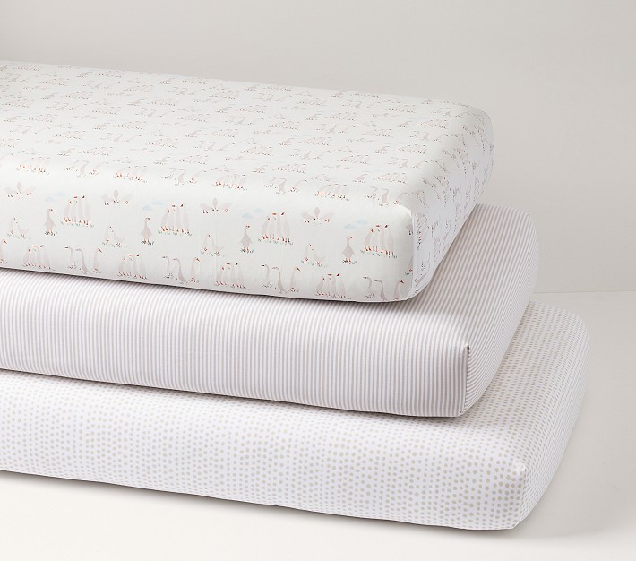 Darby Duckling Crib Fitted Sheets - Set of 3