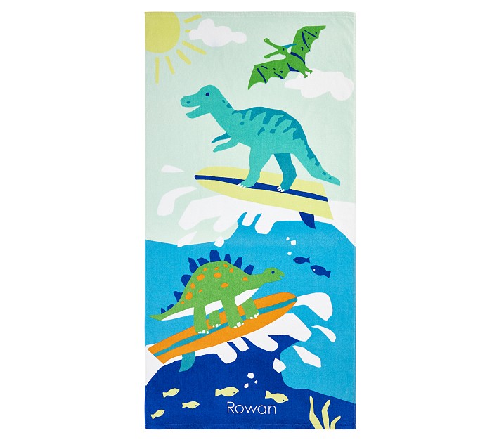 Surf Dino Kid Beach Towel