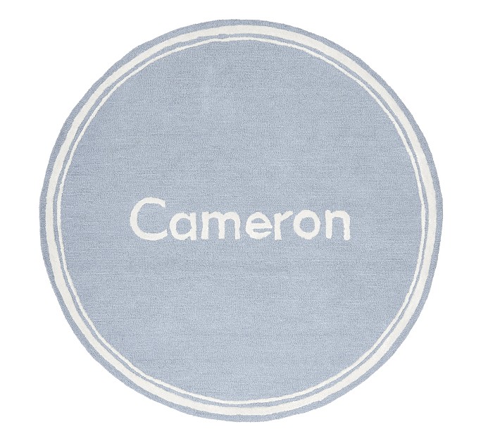 Futura Name Round Rug