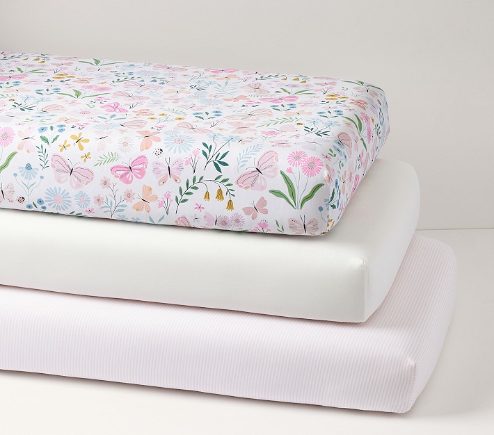 Wildflower Crib Fitted Sheets - Set of 3