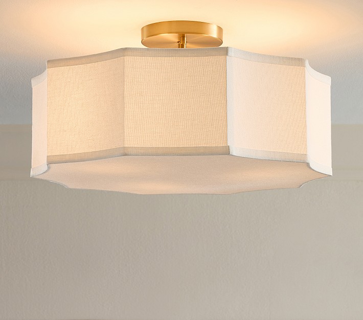 Sunny Linen Flush Mount (18&quot;)