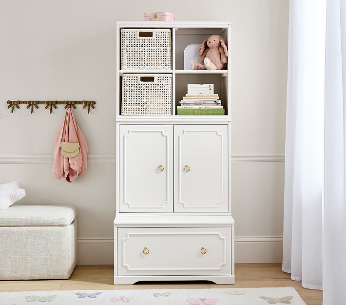 Ava Regency Cabinet &amp; Cubby Drawer Base Wall Storage System