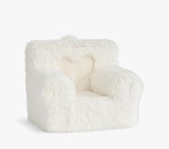 Anywhere Chair®, Faux Fur Carved Hearts Slipcover Only