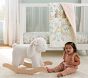 Sherpa Bunny Plush Nursery Rocker