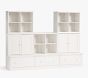 Cameron 3 Cubby Wall Storage System with Cabinets