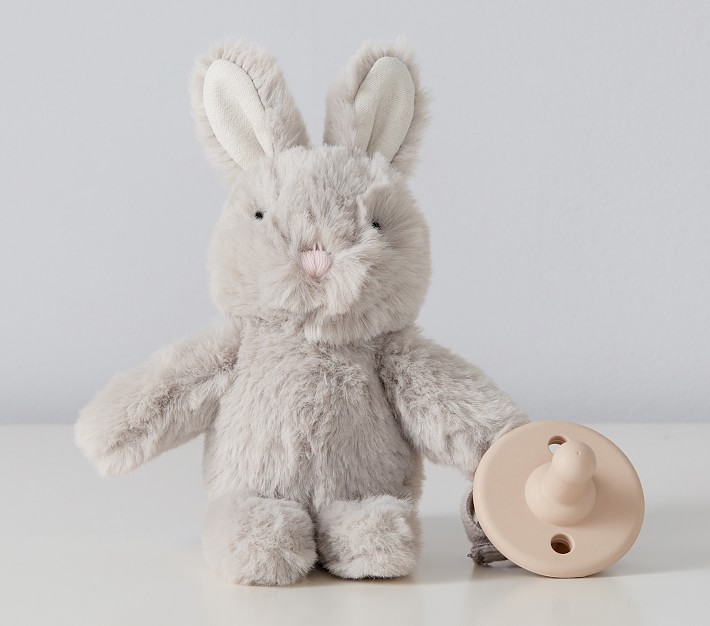 Bunny Plush Critter Pacifier Holder