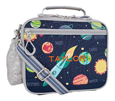 Glow-in-the-Dark Navy Solar System Mackenzie Adaptive RPET Lunch Box