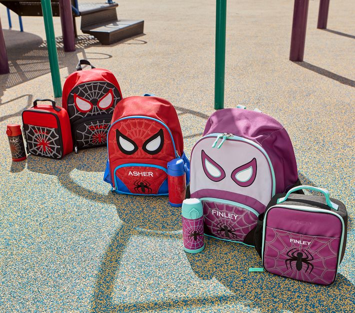 Mackenzie Marvel s Ghost Spider Glow in the Dark Critter Backpack Lunch Bundle Set of 3 Pottery Barn Kids