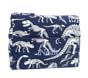 Mackenzie Navy Dinosaur Bones Glow-in-the-Dark Supplies Pouch