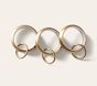 Quiet Glide Curtain Round Rings - Set of 10