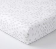 WaterColour Elephant Organic Crib Fitted Sheet