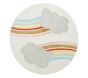 Machine Washable Modern Rainbow Round Rug