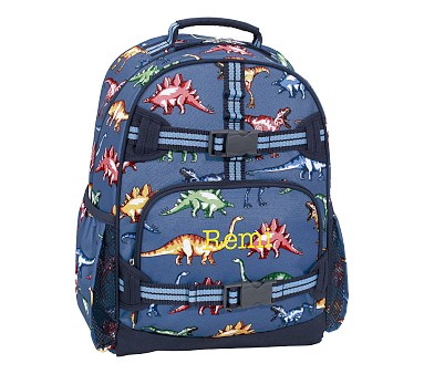 Multi Dinos Blue Mackenzie Small RPET Backpack