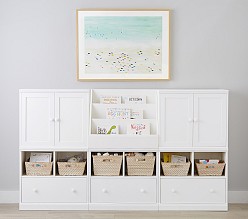 Cameron Cabinet & Cubby Wall Storage System with Bookrack