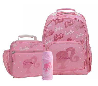 Mackenzie Barbie Glitter RPET Bundle Small Backpack Classic Lunch 12oz Water