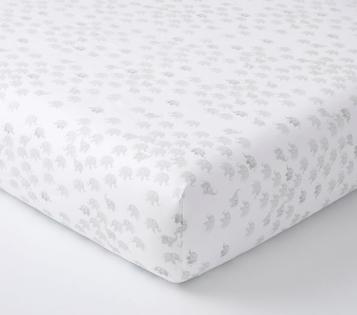 Elephant fitted crib sheet online