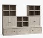 Cameron 3 Cubby Wall Storage System with Cabinets