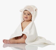 Faux-Fur Animal Baby Hooded Towels